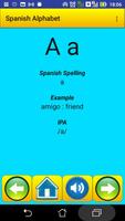 Spanish Alphabet for university students Affiche