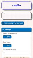 Spanish English Flashcard screenshot 1