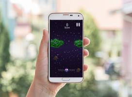 پوستر Flying mini monster space - an adventure game