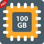 100 GB Storage Space Cleaner : 100 GB RAM Booster icon