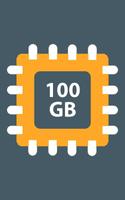 100 GB Storage Space Cleaner : 100 GB RAM Booster Affiche