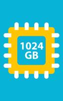 1024 GB Storage Space Cleaner: 1024 GB RAM Booster โปสเตอร์