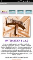 Matematika 8 osnovna škola poster