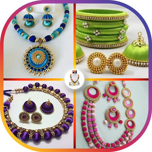 Latest Silk Thread Jewellery Designs