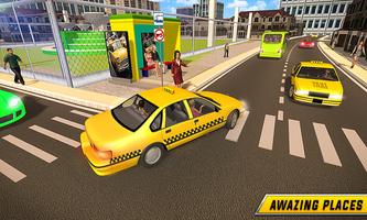 Driving in Taxi poster