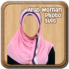 Arab Woman Photo Suit-icoon