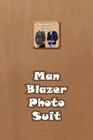 Man Blazer Photo Suit Affiche