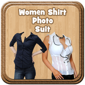 Women Shirt Photo Suit icon