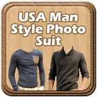 USA Man Style Photo Suit أيقونة