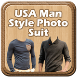 USA Man Style Photo Suit icône