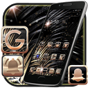 Tema negro dorado espumoso APK