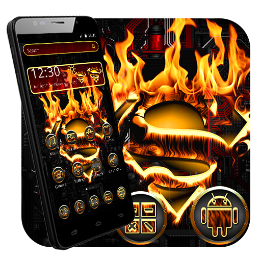 Red Fire Superman Theme