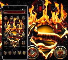 Tema Red Fire Superman captura de pantalla 1