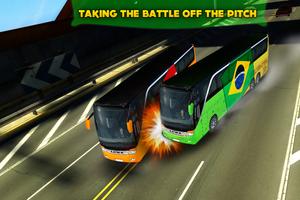 Bus de foot battle Brésil 2014 Affiche