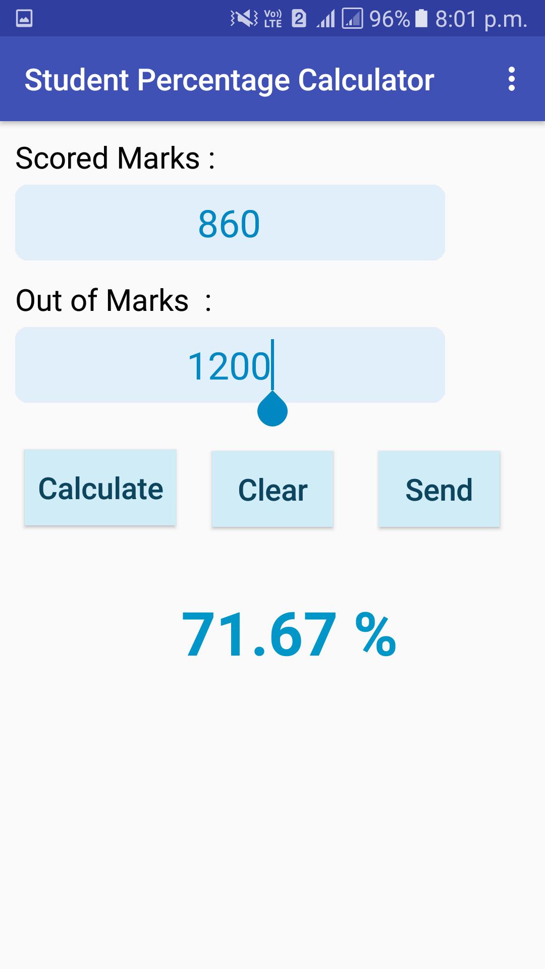 Student Percentage Calculator für Android - APK herunterladen