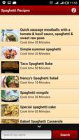 Spaghetti Recipes تصوير الشاشة 1