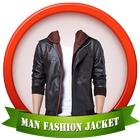 Man Fashion Jacket Photo Suit icône