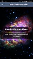 Physics Formula Sheet ポスター