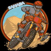 Motorcross dirtbike racing sahara safari poster