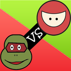 Turtle vs Ninja - tic tac toe icon