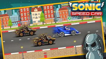 Speed Sonic Car اسکرین شاٹ 3