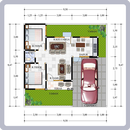 Gambar Denah Rumah type 45 Minimalis APK