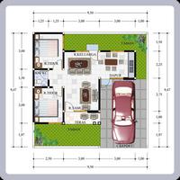 Gambar Denah Rumah type 45 Minimalis gönderen