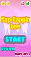 flap flapping bee الملصق