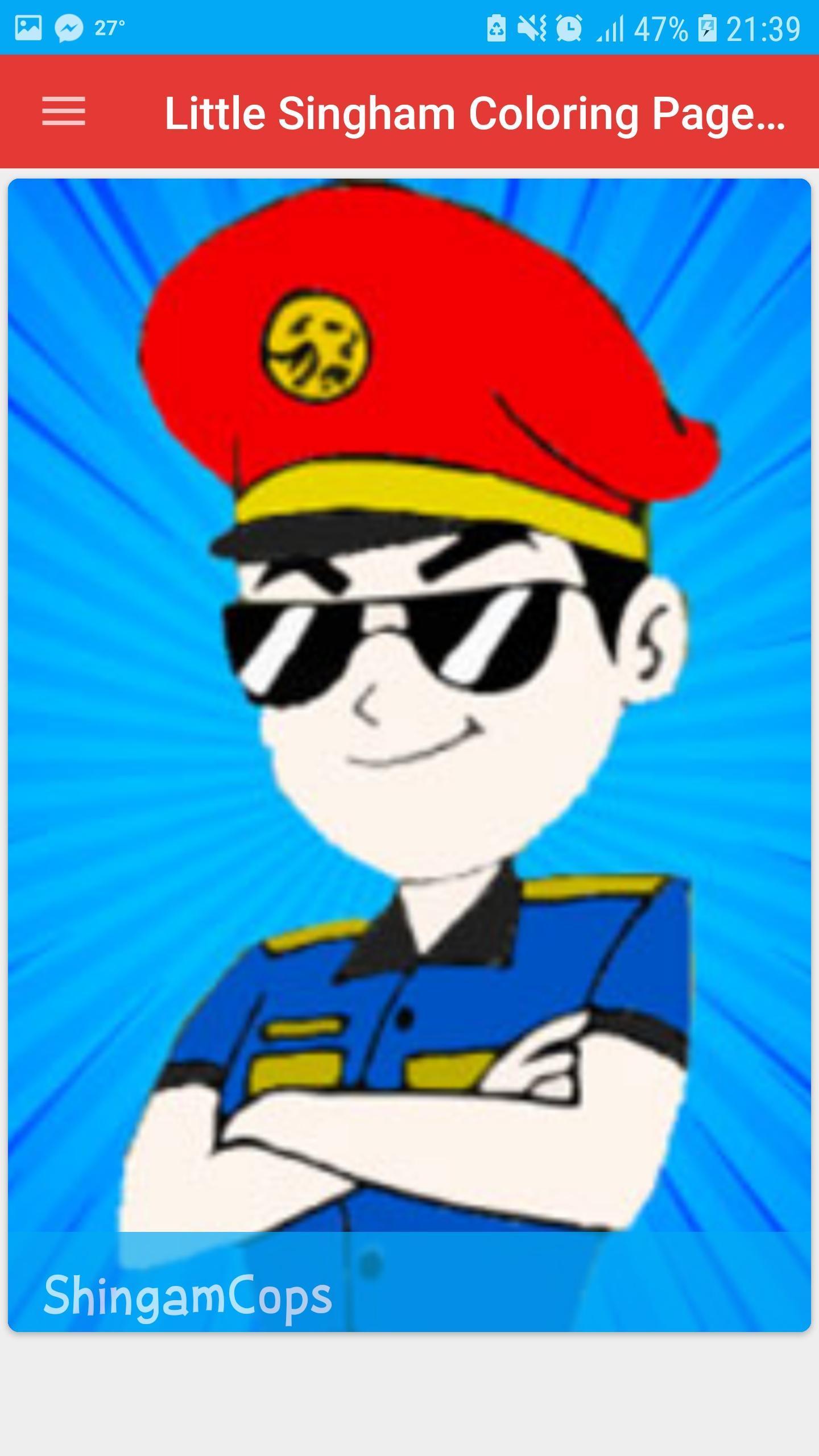 Little Singham Coloring Pages Educational Basics For Android