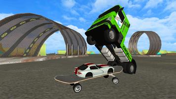 Euro Truck Chase: Skate carro-cop imagem de tela 1