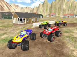 Monster Truck Racing; 3D Hill Climb постер