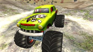 Monster Truck Racing; 3D Hill Climb imagem de tela 2