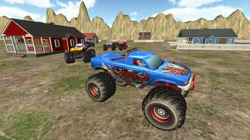 Monster Truck Racing; 3D Hill Climb скриншот 3