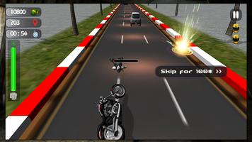 Traffic Attack Rider :3D Stunt syot layar 1