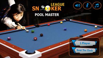 Poster Snooker League Pool Master