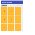 Arrange Numbers Game أيقونة