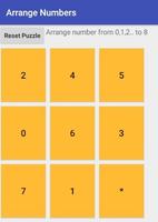 Poster Arrange Numbers Game