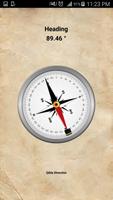 Qibla compass-find qibla direction Affiche