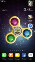 Fidget Spinner Live Wallpaper HD:  Spin Watch Time تصوير الشاشة 1