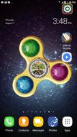 Fidget Spinner Live Wallpaper HD:  Spin Watch Time تصوير الشاشة 2