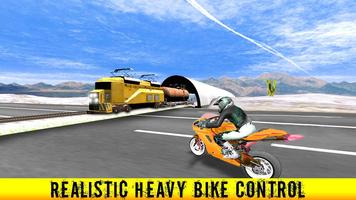 Highway Traffic Bike Stunts Affiche
