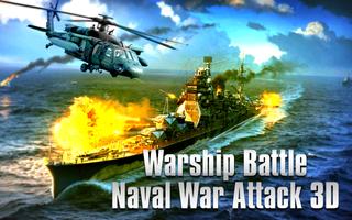 WarShip Battle - Naval WarFare Attack 3D Affiche