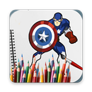 Kids Coloring Games: Superhero Book Pages APK