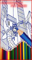 coloringo for spider & man waw Affiche