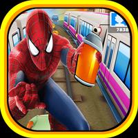 Subway spiderman surfer 3D Plakat