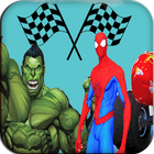 Spider VS Superheroes Car Race icône