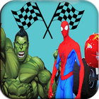 Spider VS Superheroes Car Race icon