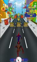 Subway Spider Run Man 0MB vs Deadpool Affiche