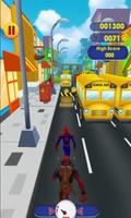Subway Spider Run Man 0MB vs Deadpool capture d'écran 2