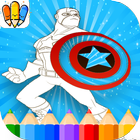 🇺🇸 Super-Hero Coloring आइकन